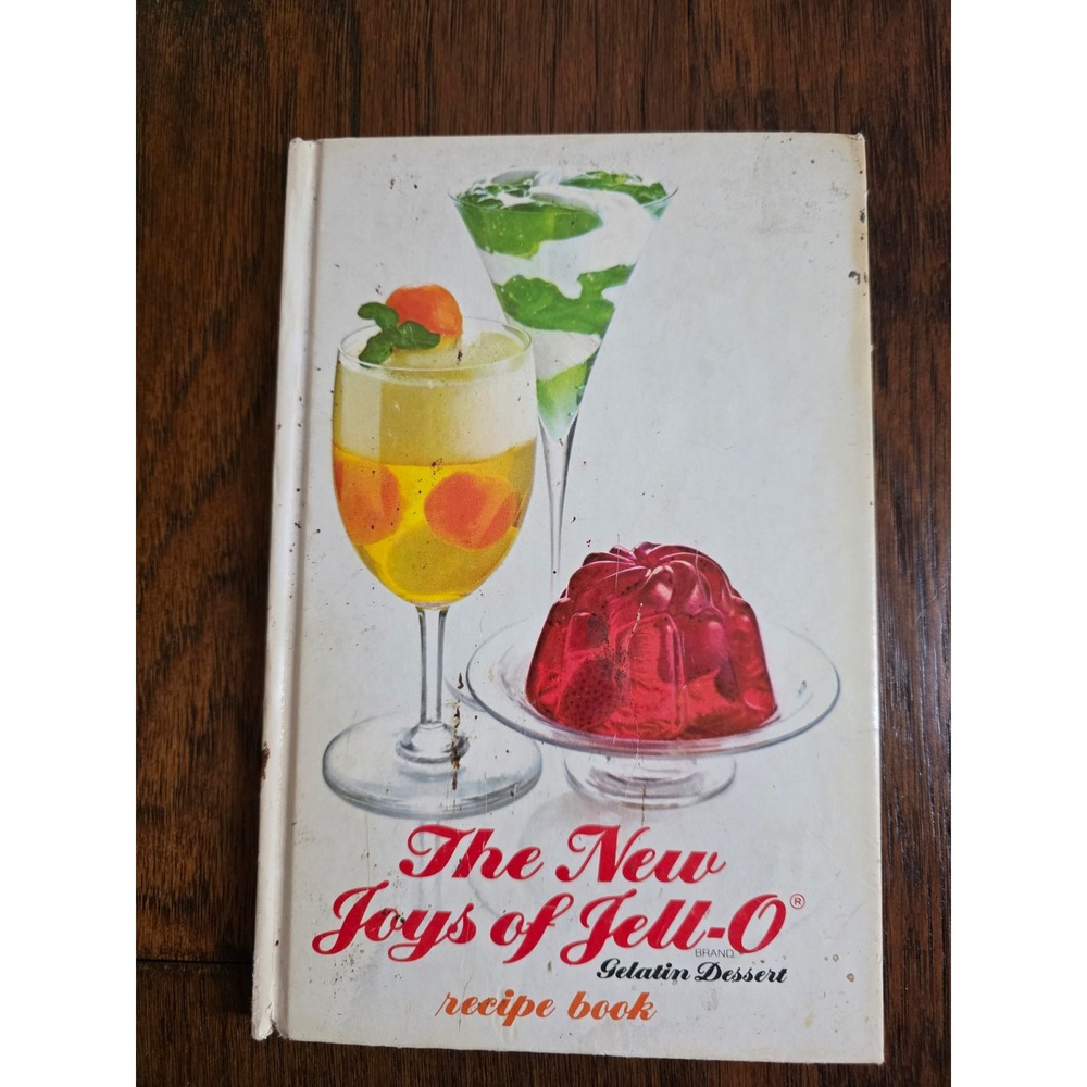 Vintage The New Joys of Jell-O Recipe Book Hardcover 1975 3rd Edition Retro